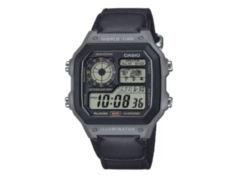 Casio представила новые модели часов AE 1200WH с тканевыми ремешками