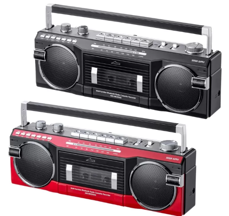 Sanwa Supply представила бумбокс с ретро-касетником и современными функциями
