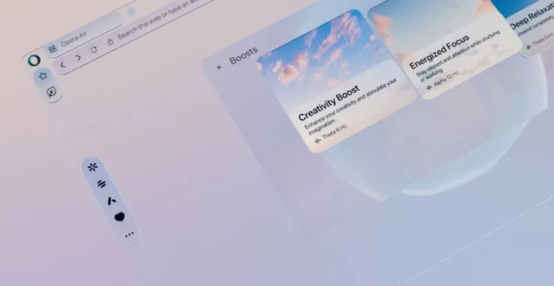 Opera представила новый браузер Air с функциями повышения концентрации и эмоционального равновесия