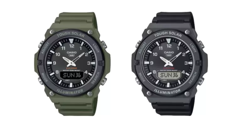 Casio представила две бюджетные модели часов AQ‑S820W с солнечной подзарядкой и функцией мирового времени: цены и характеристики
