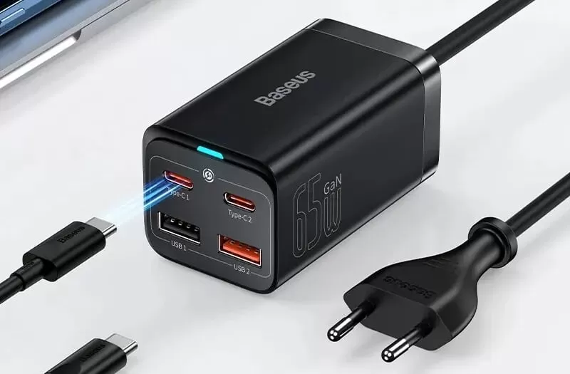 Baseus 100W с кабелем — компактный travel-блок на все случаи