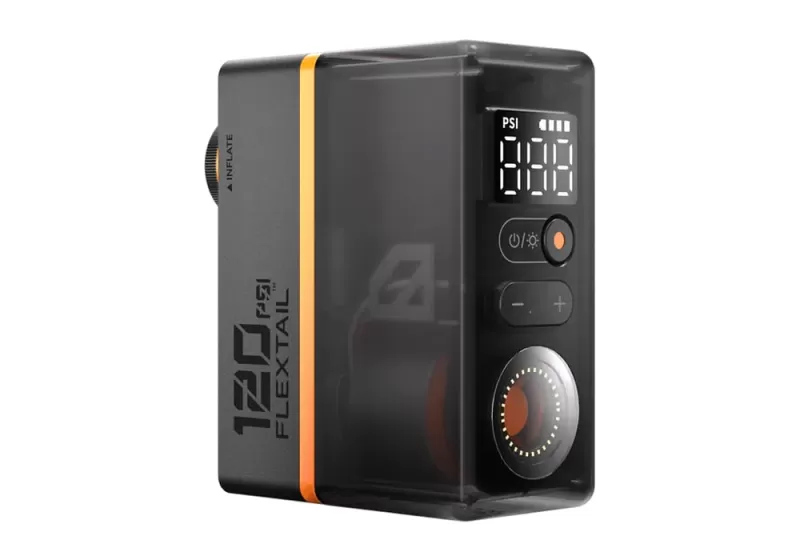 Tiny Tire Pump 200: велосипедный мини-насос с фонарем от Flextail