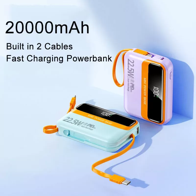 Мини Power Bank 20 000 мАч, 22,5 Вт PD
