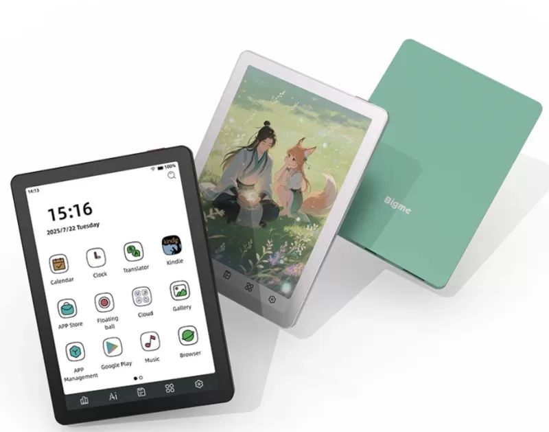 Bigme B6: цветная электронная книга с Android 14 и доступом к