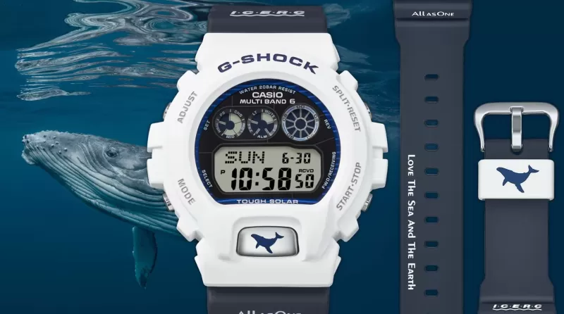 Casio представила новые часы G-Shock GW-6905K-7A с солнечной батареей и дизайном в честь горбатого кита