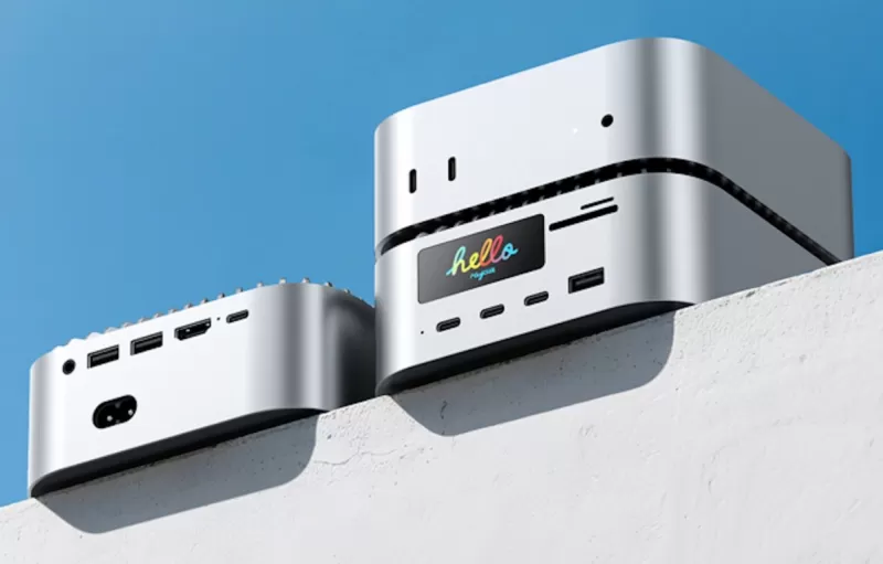 Универсальная док-станция RayCue для Mac mini: дисплей, SSD, порты USB-C и зарядка до 140 Вт