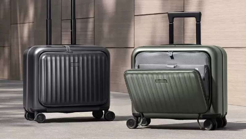Xiaomi Mijia Front Opening Suitcase: чемодан для ручной клади с быстрым доступом к технике и вещам
