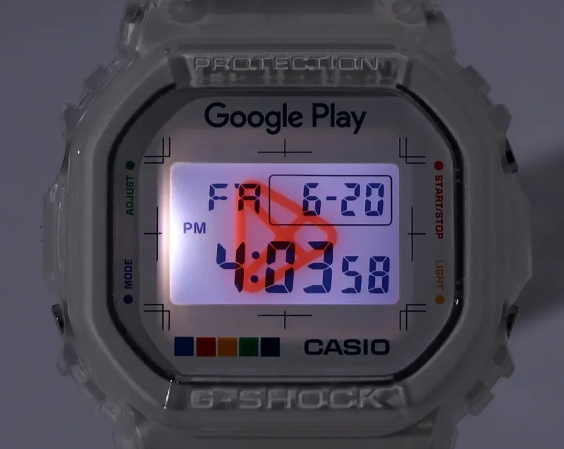 новые Casio G-Shock в коллаборации с Google Play