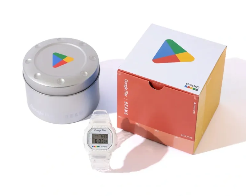 новые Casio G-Shock в коллаборации с Google Play