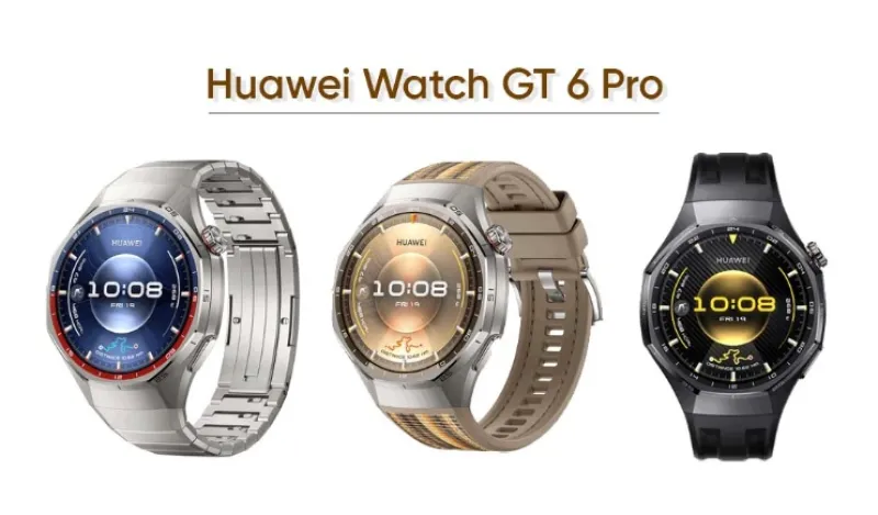 Huawei Watch GT 6 и версия Pro: новые изображения раскрыли дизайн и цвета умных часов