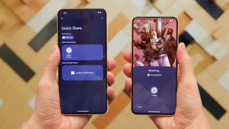 Смартфоны Android получают обновлённое меню Quick Share обмен файлами стал быстрее и удобнее