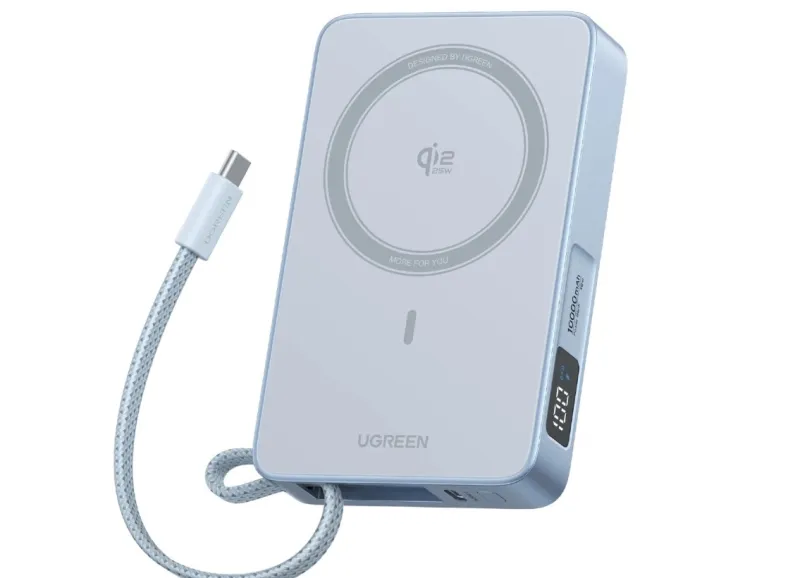 Ugreen MagFlow 10 000 мА·ч: обзор мощного внешнего аккумулятора с Qi2 25 Вт