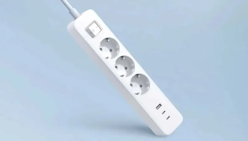 Xiaomi выпустила обновленный сетевой фильтр с поддержкой быстрой зарядки и тремя розетками EU