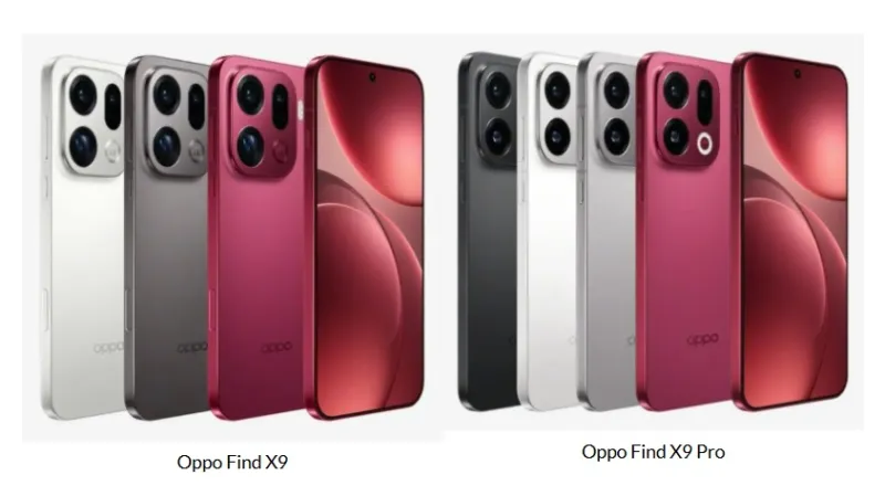 Oppo Find X9 и X9 Pro: OLED-дисплеи 120 Гц, аккумуляторы до 7500 мА·ч и поддержка быстрой зарядки 80 Вт