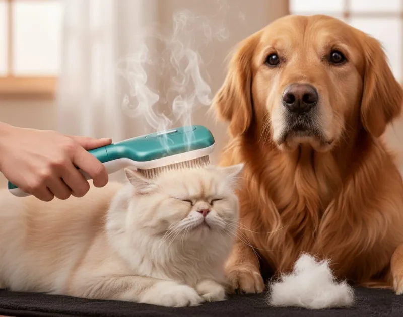 Шерсть на диване? 7 полезных гаджетов для ухода за кошкой и собакой в 2025. Разбираемся в паровых щетках, дешеддерах и колтунорезах