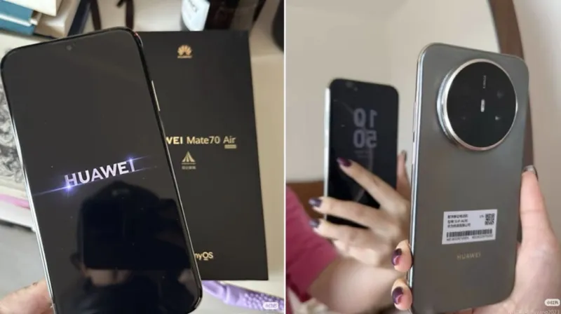 Живые снимки Huawei Mate 70 Air раскрыли дизайн нового ультратонкого флагмана