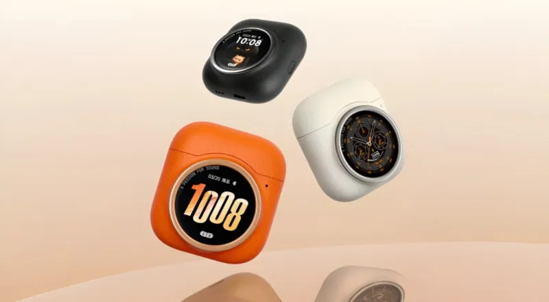 Edifier представила необычные TWS-наушники Lolli5 ANC с экраном на кейсе и ИИ-функциями