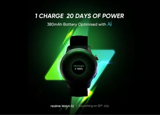 Realme Watch S2: Умные часы с искусственным интеллектом и 20 дней автономной работы