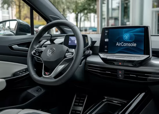 Volkswagen предлагает новый способ скоротать время зарядки: игры прямо в автомобиле