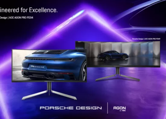 AOC и Porsche Design представили премиальный QD-OLED монитор: AOC PD34