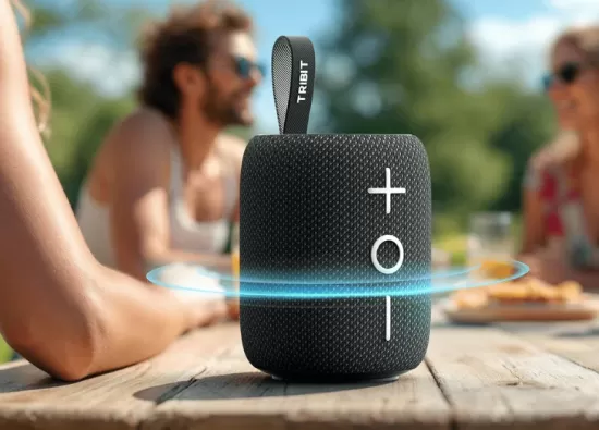 Tribit Stormbox Mini Plus: компактная Bluetooth-колонка с 12 часами работы, стереозвуком 360° и защитой IPX7