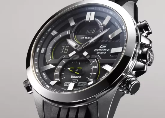 Casio Edifice EFSS650D-2A — первые часы бренда с керамическим безелем и функциями хронографа