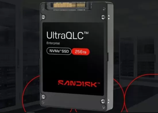 SanDisk представила SSD UltraQLC на 256 ТБ: новый стандарт в области технологий хранения данных