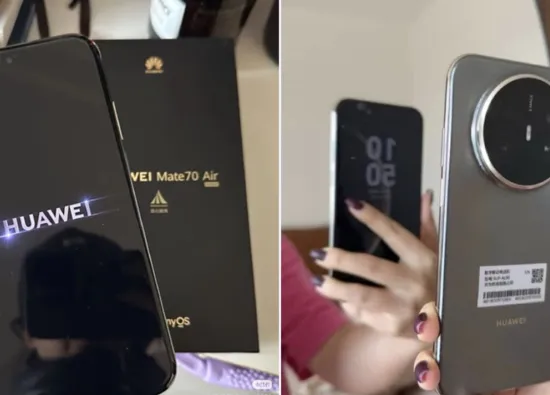 Живые снимки Huawei Mate 70 Air раскрыли дизайн нового ультратонкого флагмана