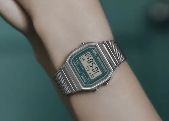 Casio выводит в Европу новые винтажные часы A158WEM-3 и A158WEM-7 с LED-подсветкой и сетчатым ремешком
