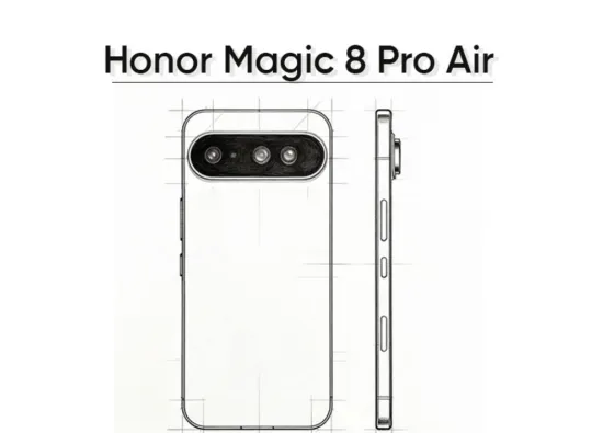 Honor Magic 8 Pro Air: утечка эскизов раскрыла дизайн, габариты и особенности камеры