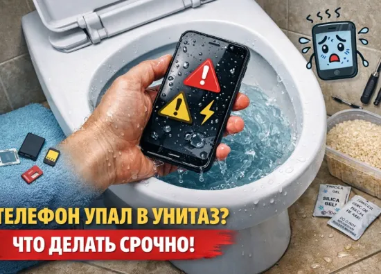 Телефон упал в унитаз: что делать в первые минуты, чтобы спасти устройство
