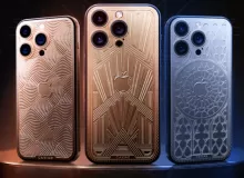 Золотой iPhone 16 pro: Эксклюзивная коллекция Art&Gold от Caviar