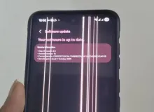 Samsung Galaxy S21 FE после обновления One UI 8 на экране начали появляться зелёные и розовые полосы