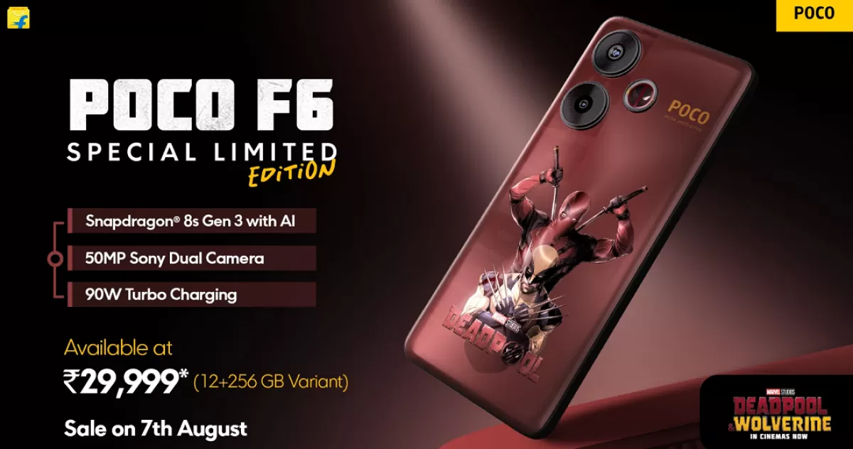 Выпущен лимитированный смартфон POCO F6 серии "Дэдпул и Росомаха"